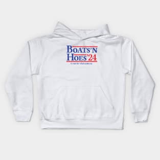 Boats and Hoes 2024 Election Funny Kids Hoodie